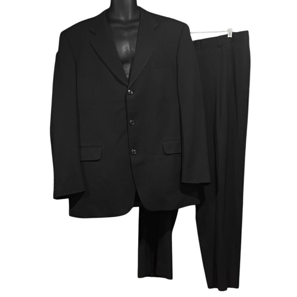 Jones New York Golden Fil Black Suit Jacket Blazer Men’s 44L